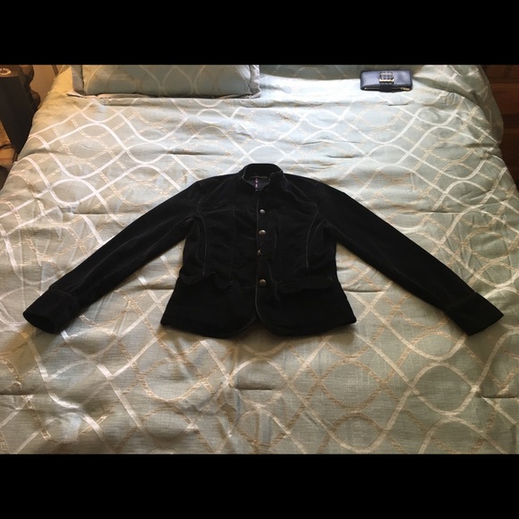 Liz Claiborne Black Corduroy Jacket - Picture 2 of 4